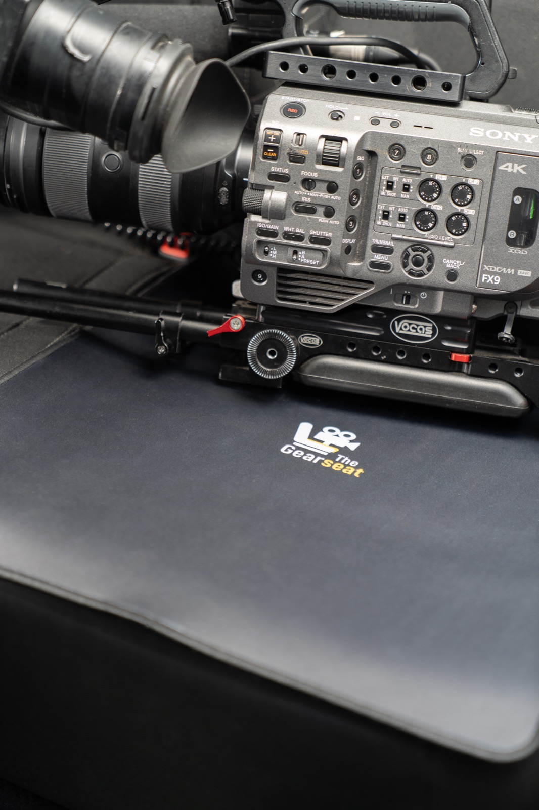 Close-up of a camera resting on the Protection Pad