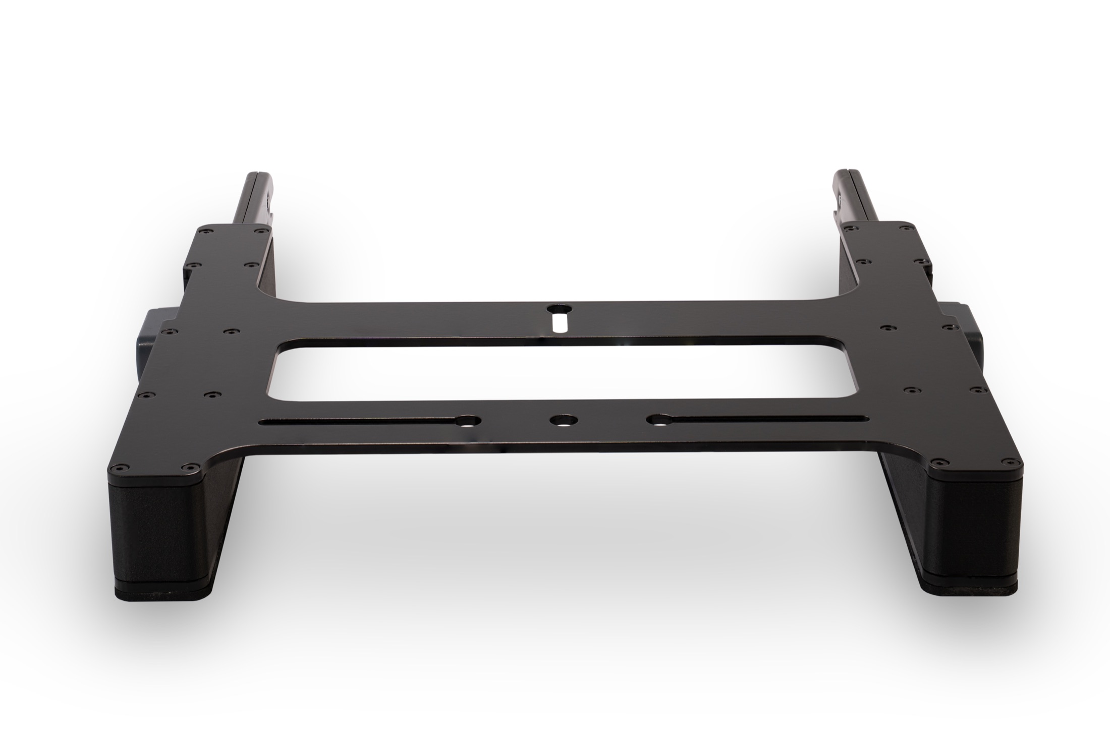 Studio close-up of The Gearseat baseplate mounting pattern
